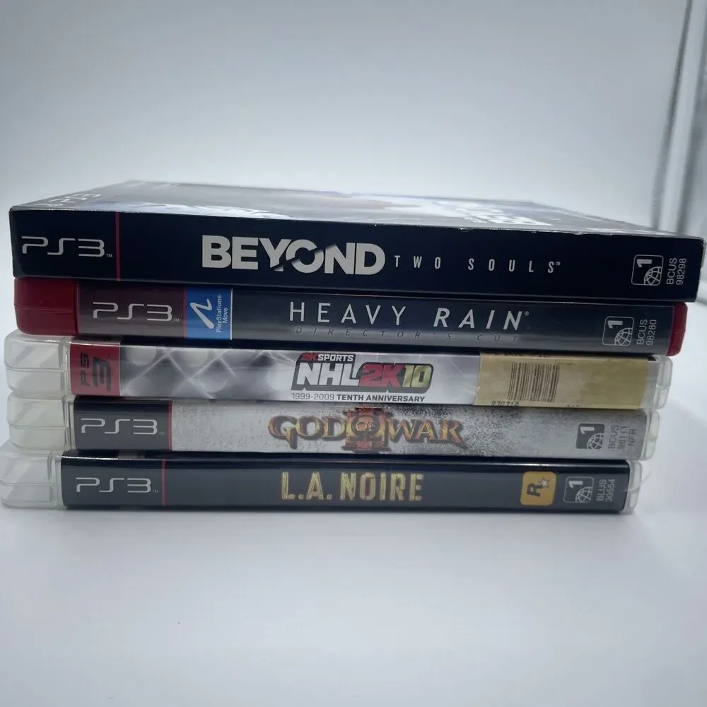 PS3 Game Lot of 5 - Beyond Two Souls STEELBOOK, God of War, L.A. Noire & More!